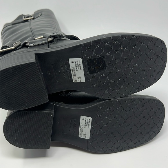 Arezzo Clara Knee High Motorcycle Boots - Picture 7 of 8